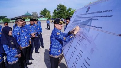 Pj Bupati Pringsewu Dr Marindo Kurniawan ST,,MM,, Pimpin Upacara Dan Ikrar Netralitas ASN