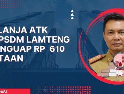 Belanja ATK BKPSDM Lamteng Menguap Rp  610 Jutaan