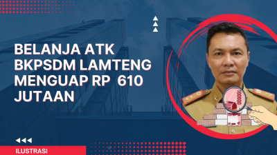 Belanja ATK BKPSDM Lamteng Menguap Rp  610 Jutaan