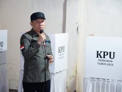 Pj. Bupati Pringsewu Dr. Marindo Kurniawan, ST., MM bersama Forkopimda Kabupaten Pringsewu Lakukan Pantauan ke TPS Jelang Pemilihan Gubernur dan Bupati Serentak 2024