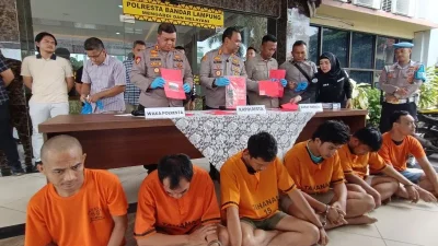 Polresta Bandarlampung tangkap enam pelaku narkoba dalam sepekan