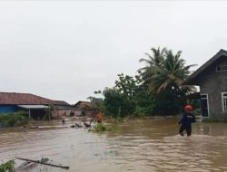 Curah hujan tinggi, banjir rendam dua desa di Jatiagung Lampung Selatan
