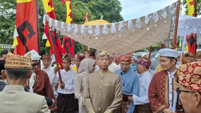 Gubernur-Wagub Lampung jalani porsesi adat Ngantak serta Buka Belangan