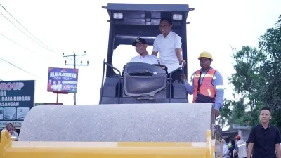 Gubernur Lampung dan Bupati Pringsewu lakukan “groundbreaking” jalan provinsi