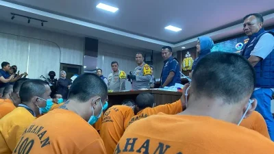 Polresta Bandarlampung ringkus 28 tersangka kasus narkoba selama April 2025