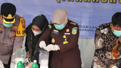 Kejari Bandarlampung musnahkan barang bukti tindak pidana dari 373 perkara
